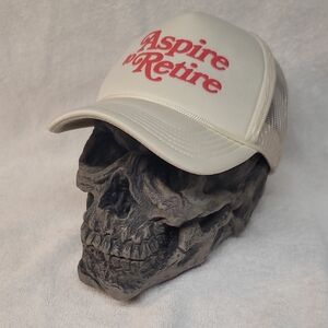 Aspire To Retire Trucker Hat Hotel Margarita